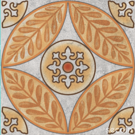 ENCAUSTIC POTTERY TILE GP 2588